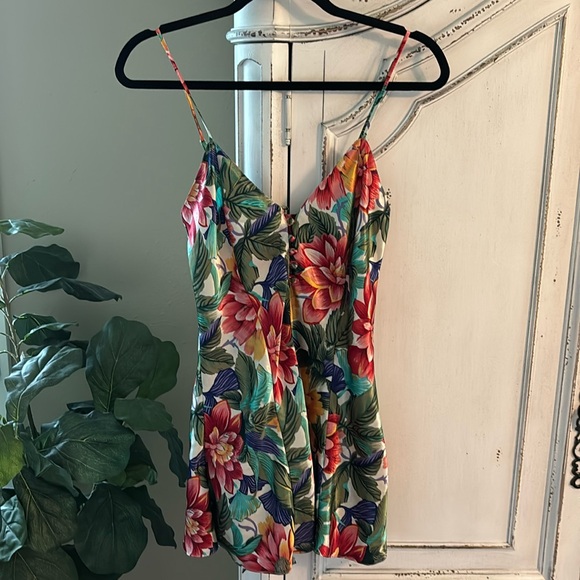 Cacique Multicolor Floral Onepiece Lingerie Women’s Small - Picture 1 of 7